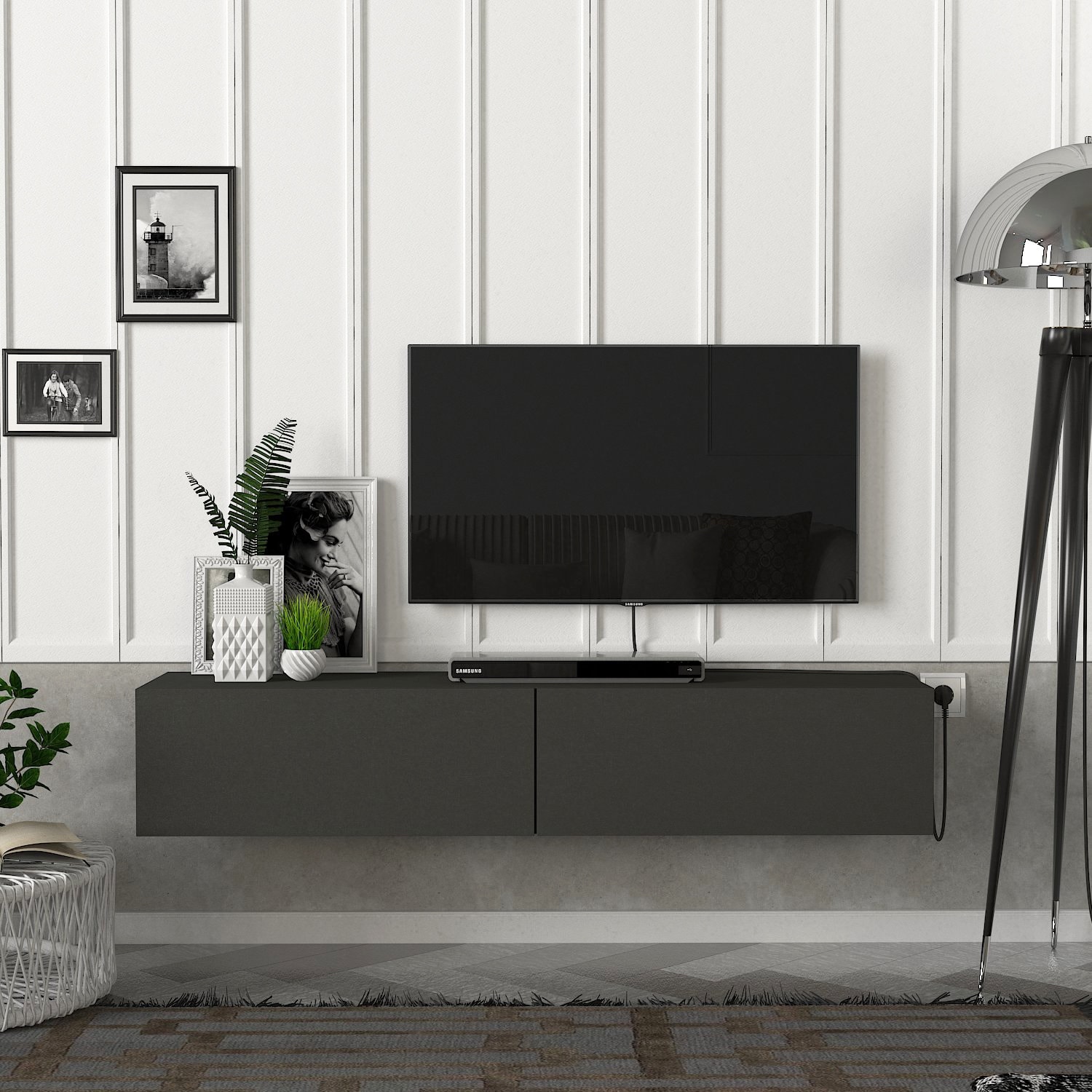 Aristo Floating Tv Stand For Tvs Up To 60