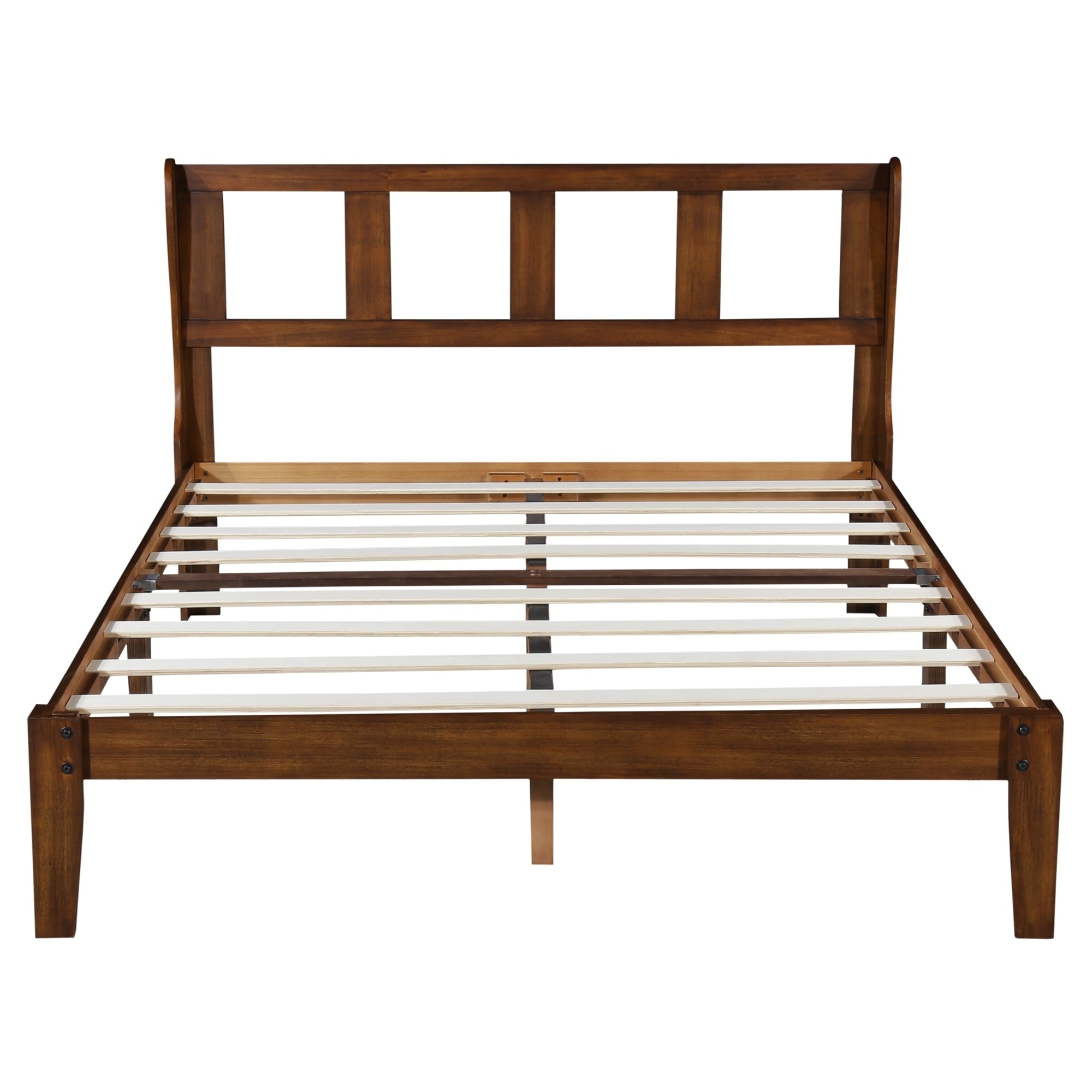 Sleeplanner 14 Inch Wood Bed Frame With Headboard