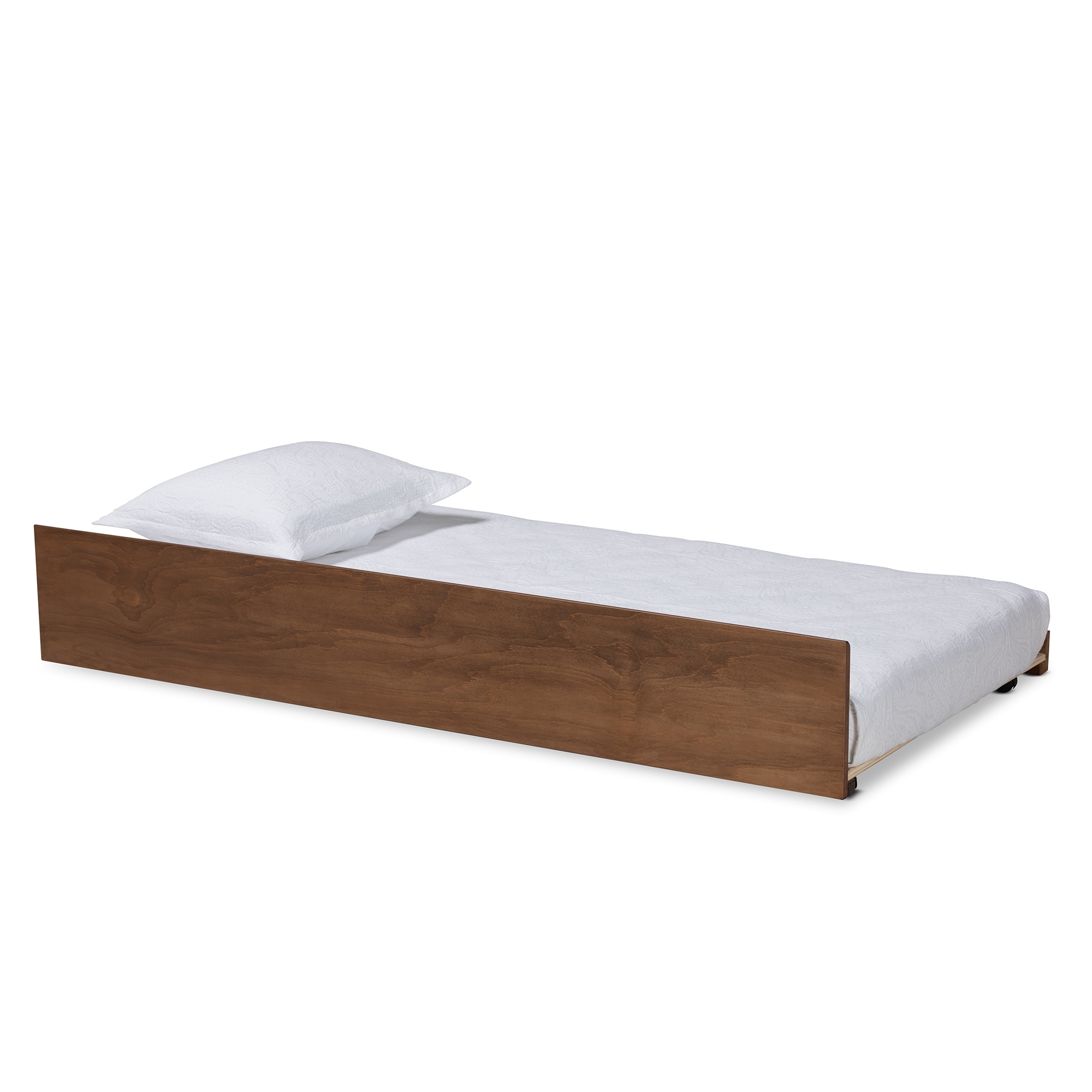 Midori Modern And Contemporary Transitional Twin Size Trundle Bed