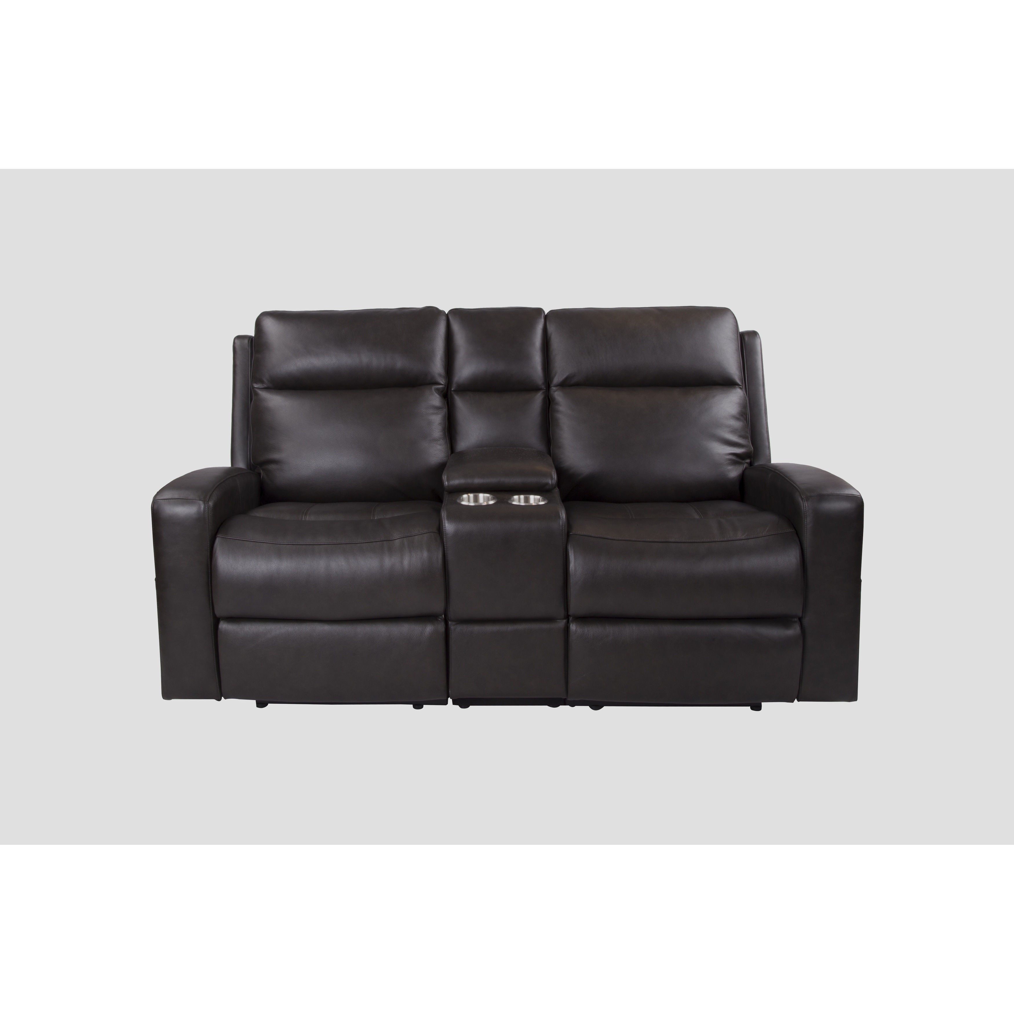 Urlivingroom Top Grain Leather Power Reclining Loveseat With Console Storage  Usb Charge Port - 79.5w*39.25d*40.5h